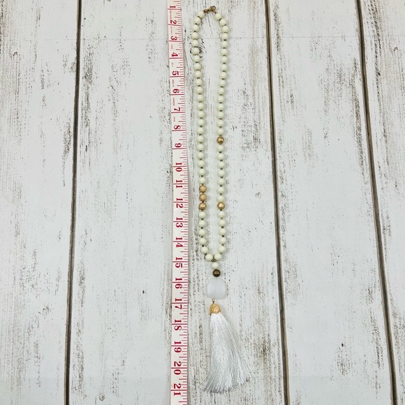 Women’s Jewelry Tasel Long Bead Necklace - Picture 6 of 6